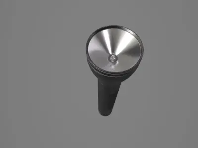Flashlight Low-poly 3D model 10