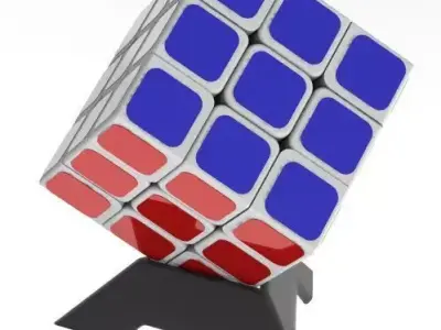 Rubiks Cube Base Support Free 3D print model