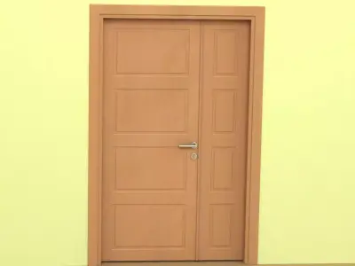 Door-8 wooden door 3D model