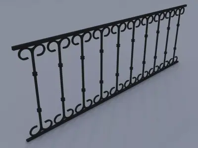 FancerailingWindowmetalB 3D model