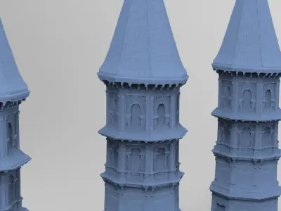 Germanic Medieval Tower 2  3D model