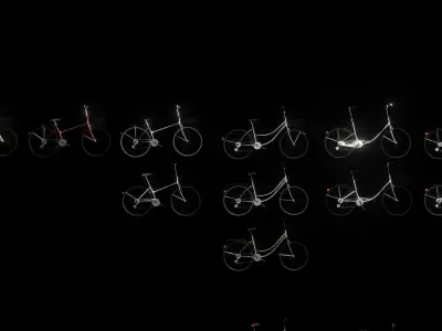 Bicycle Parking Scene 3D model