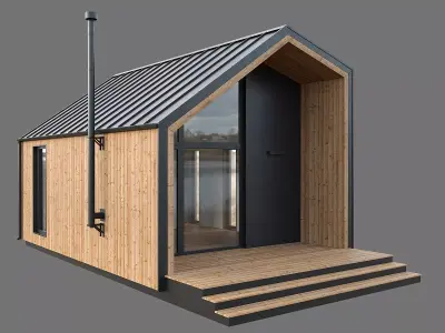 Barn house 03 3D model