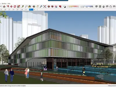 Sketchup Cultral Center F6 3D model