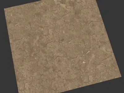 Ultra realistic Ground cracks 3D model