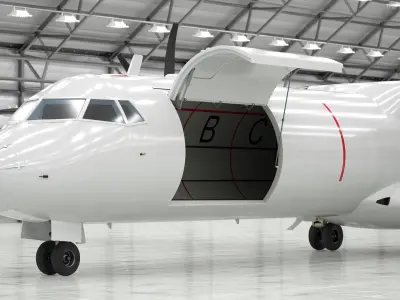  FedEx ATR 72-600 Cargo Aircraft Open 