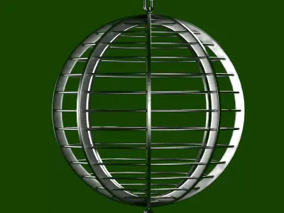 Metal Cage Free low-poly 3D model