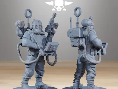 GrimGuard Hunters 3D print model