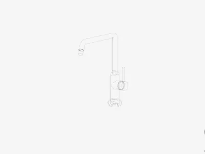 Sink Mixer - Luxury - Subtle - Squareline - 200 Low-poly 3D model
