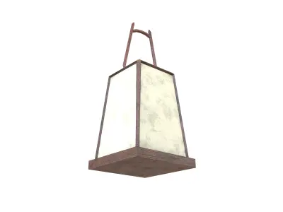 Japanese Lantern v2 003 Low-poly 3D model