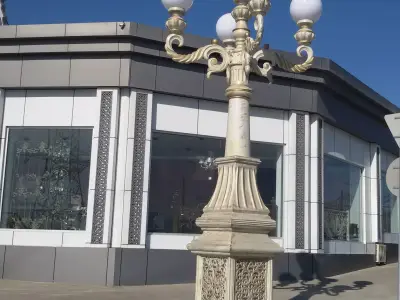 Vintage Victorian Ornate Street Lamp Post 3D Model 3D model