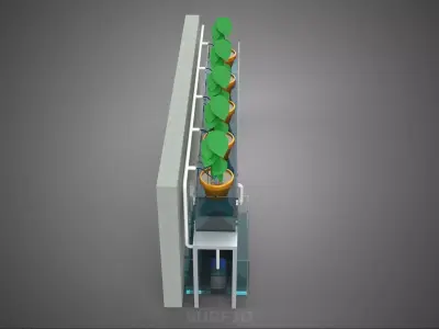 HYDROPONIC PLANT FARM DRIP SYSTEM NUTRIENT AUTO IRRIGATION TIMER 3D model