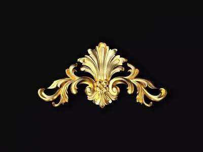 dekor gold ornament 3D model order