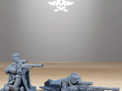 Grimguard Marksmen 3D print model