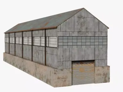 Warehouse 4 Low-poly 3D model purchase
