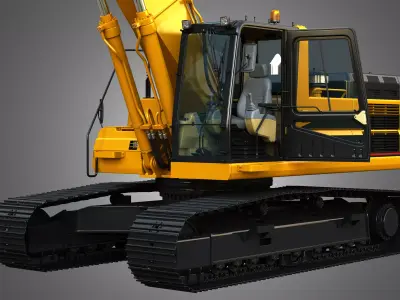 345BL Excavator 3D model