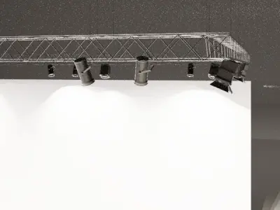 Teather Spotlights and for stand 3D print model