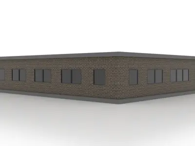 City police station 2 Low-poly 3D model