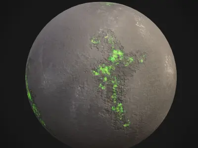 Stylized Planets 03 Low-poly 3D model