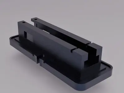 Bench Vice Low-poly 3D model