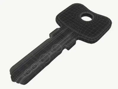 computer key 3D model