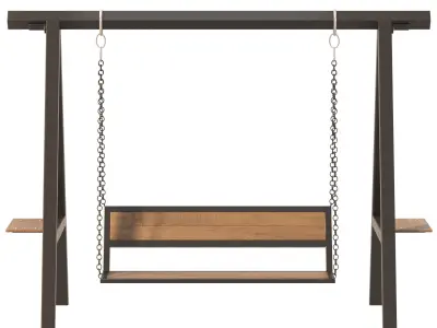 Garden Swing 02 3D model