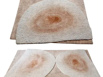 Pink Tint Azalea Rug Low-poly 3D model