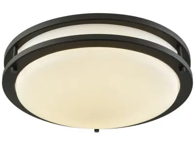 Mona Light Simple Circle Flush Mount - 2 Colour 3D model