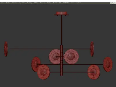LOIK chandelier Low-poly 3D model