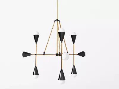 Triad 9 pendant light 3D model