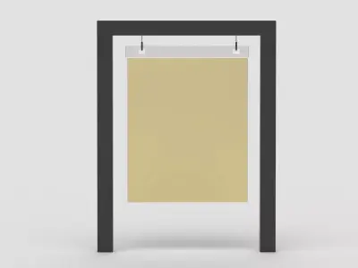 Pavement Advertising Board 3D model