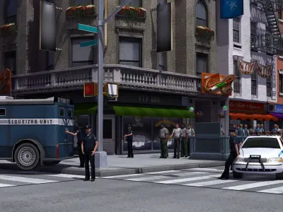 NYC Street Crime Scene 3D model