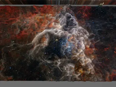 Low Res Tarantula nebula deep sky object 3d software analysis Free 3D print model