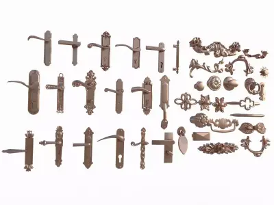 Door handles 3D model