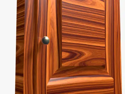 Interior Wooden Door 3D model