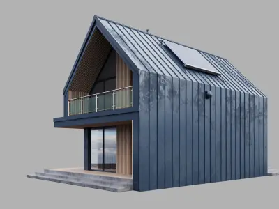 House 10 - residential building 3D model 3D model