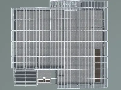 Warehouse structure 2318 3D model