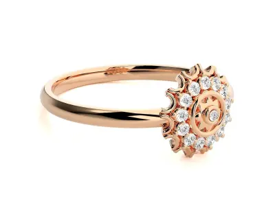 Women ring 3D print model 83