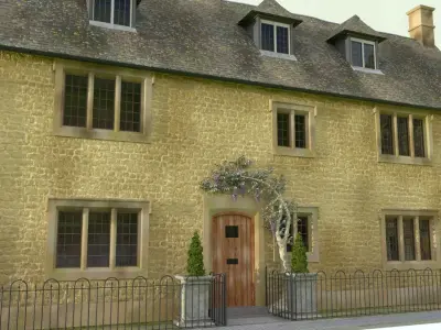 An English Georgian House Cottage 3D model