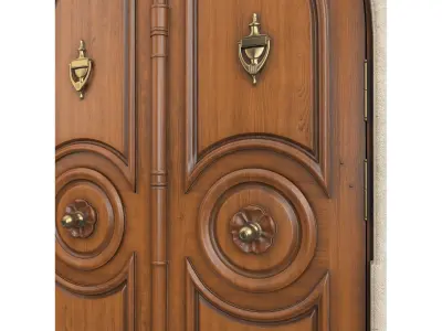 Entrance classic door 57 3D model