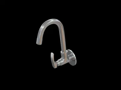 TRESCO sink TAP Low-poly 3D model