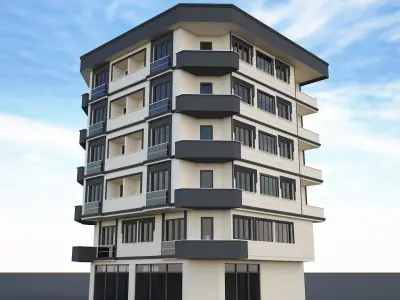 Ornate building 3d model 7 3D model