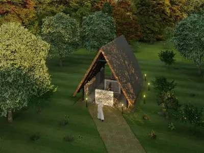 Musholla Modern Dufan 3D model