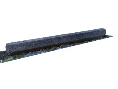 Cement Parking Block 002 - Photoscanned  Free 3D model