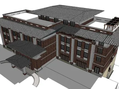 vacation spot-Resort-Fashion Leisure Hotel-0238 3D model