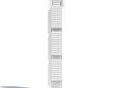 Skyscraper 3D Model tall building 3D model