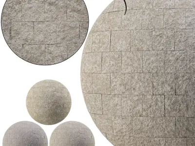 Split Face Stone wall 03 - Seamless Texture