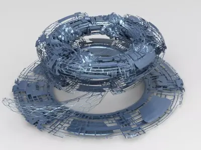 Genma realm sci fi platform 8  3D model