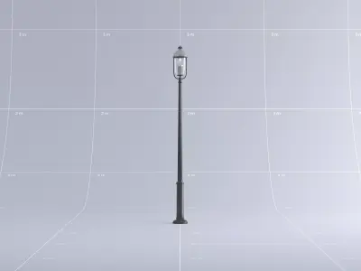 Toronto Light Pole 03 3D model