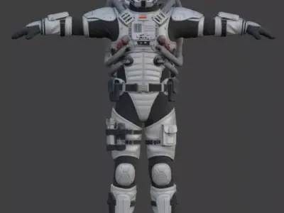 Spacesuit 3D Model 3D model